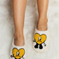 Loving You Heart Plush Slippers