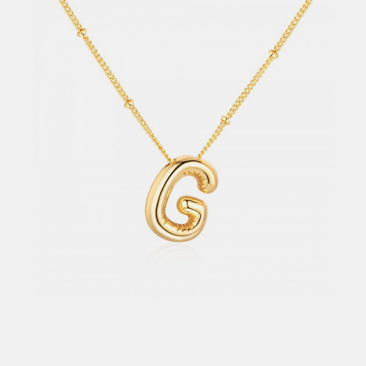 Bubble Initial Necklace A-J - Cheeky Chic Boutique