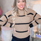 Caramel Latte Striped Sweater