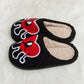 Loving You Heart Plush Slippers