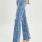 Wilder Side Distressed Flare Jeans - Cheeky Chic Boutique