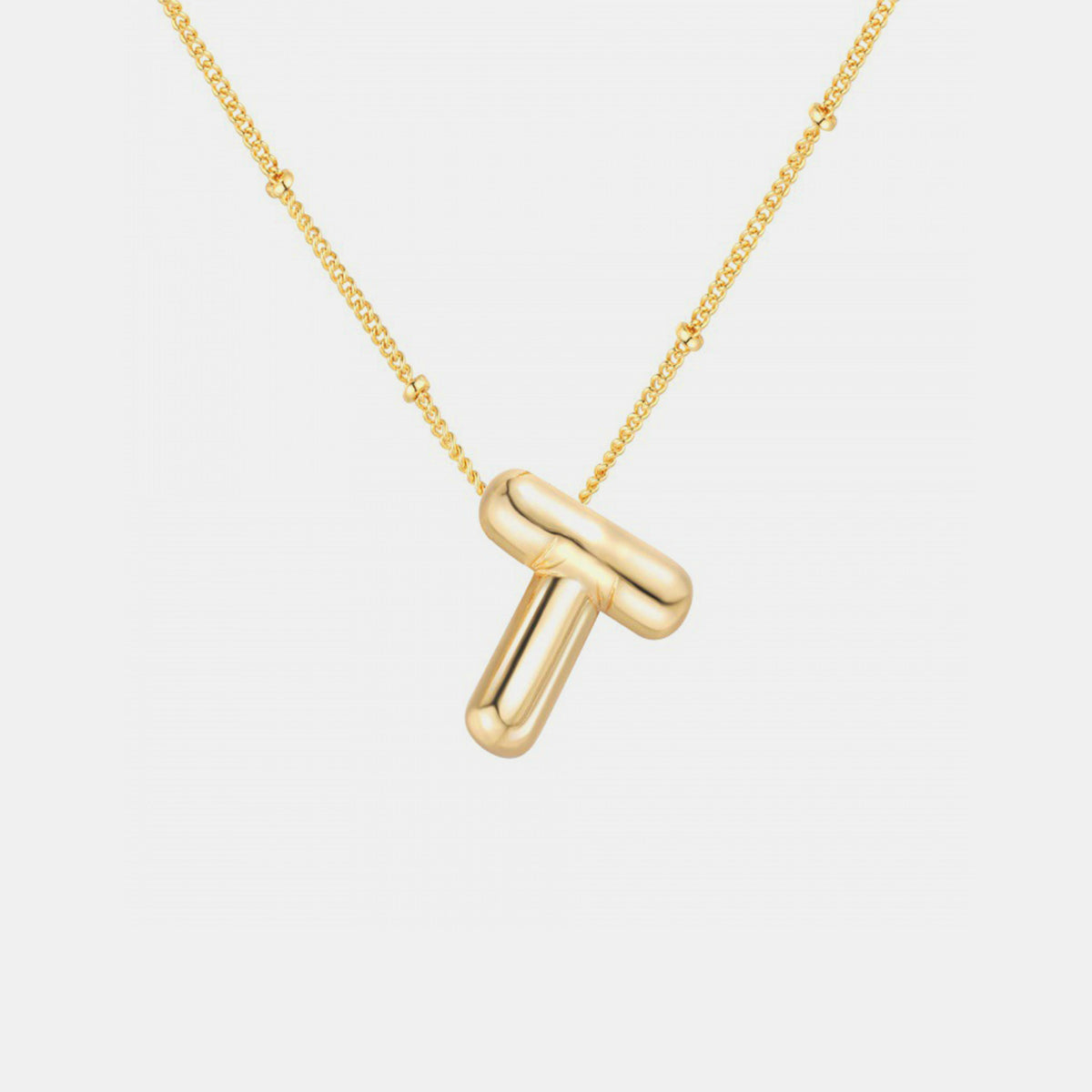 Bubble Initial Necklace T-Z - Cheeky Chic Boutique