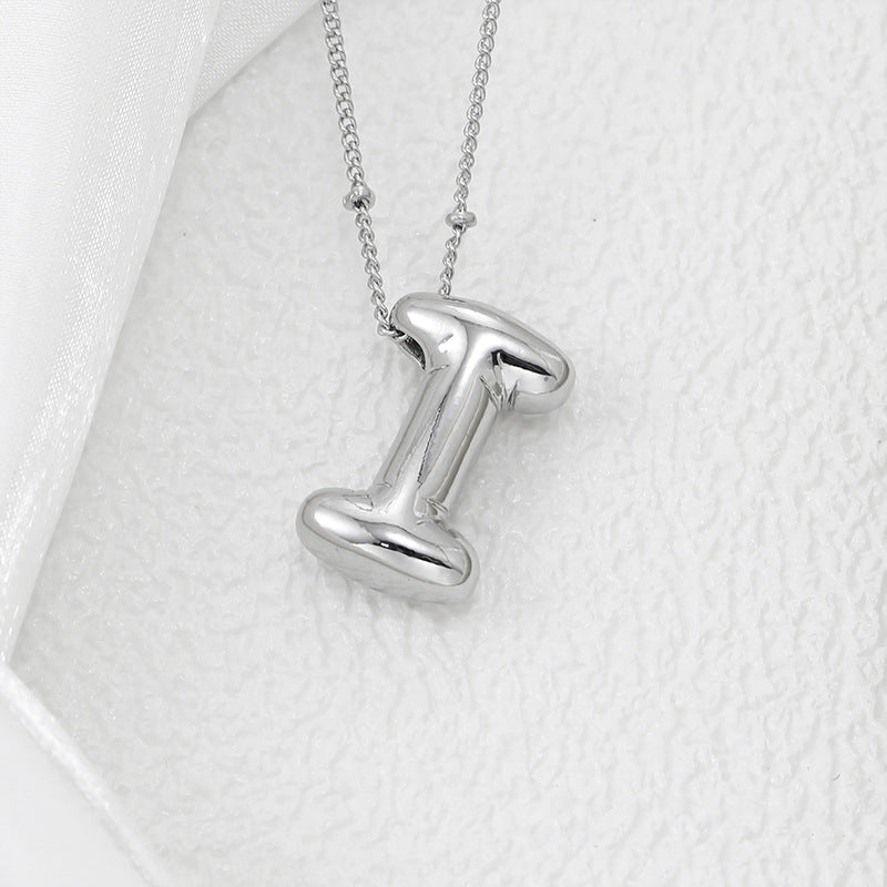 Bubble Initial Necklace A-L