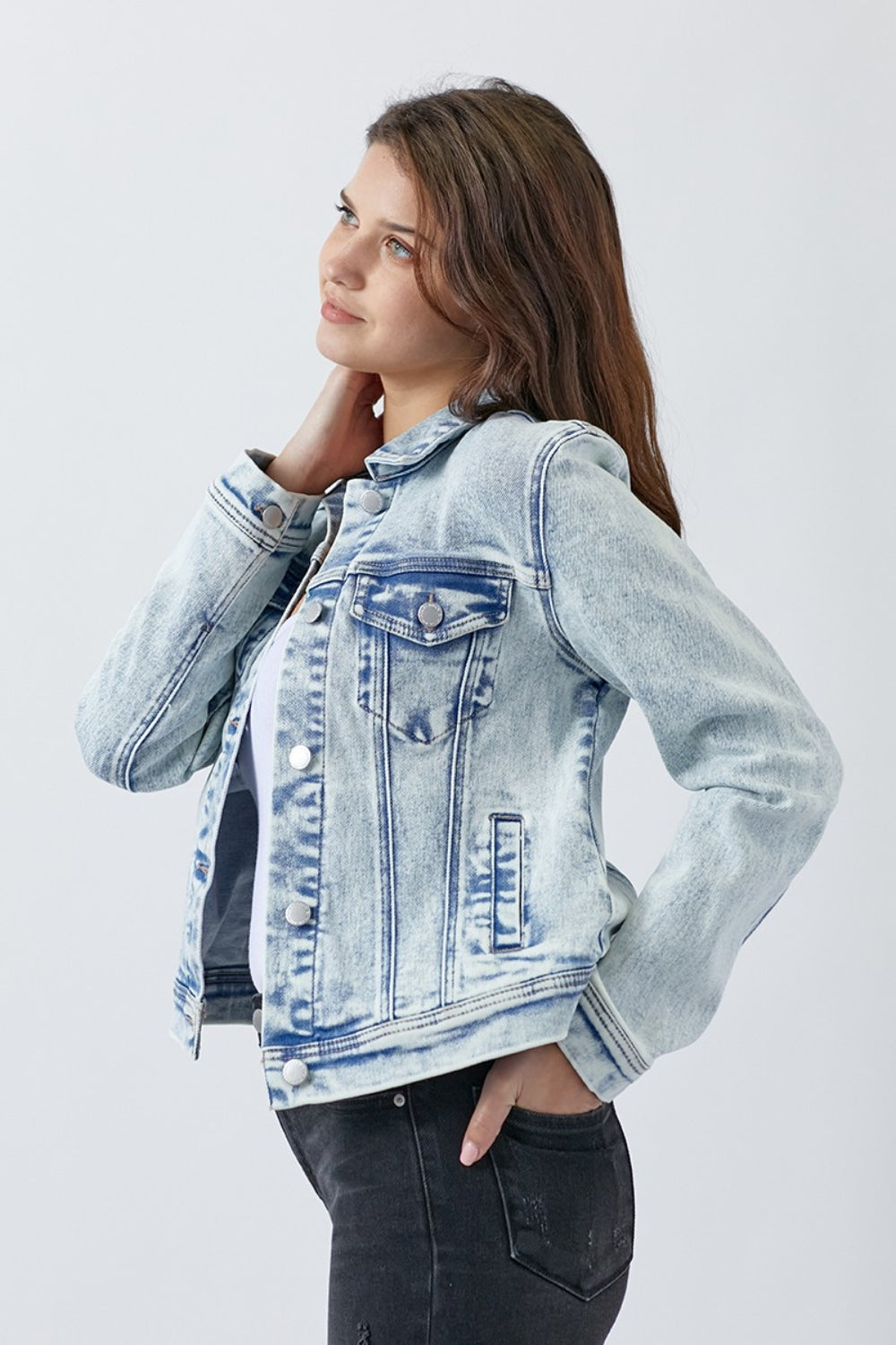 Open Up Denim Jacket - Cheeky Chic Boutique