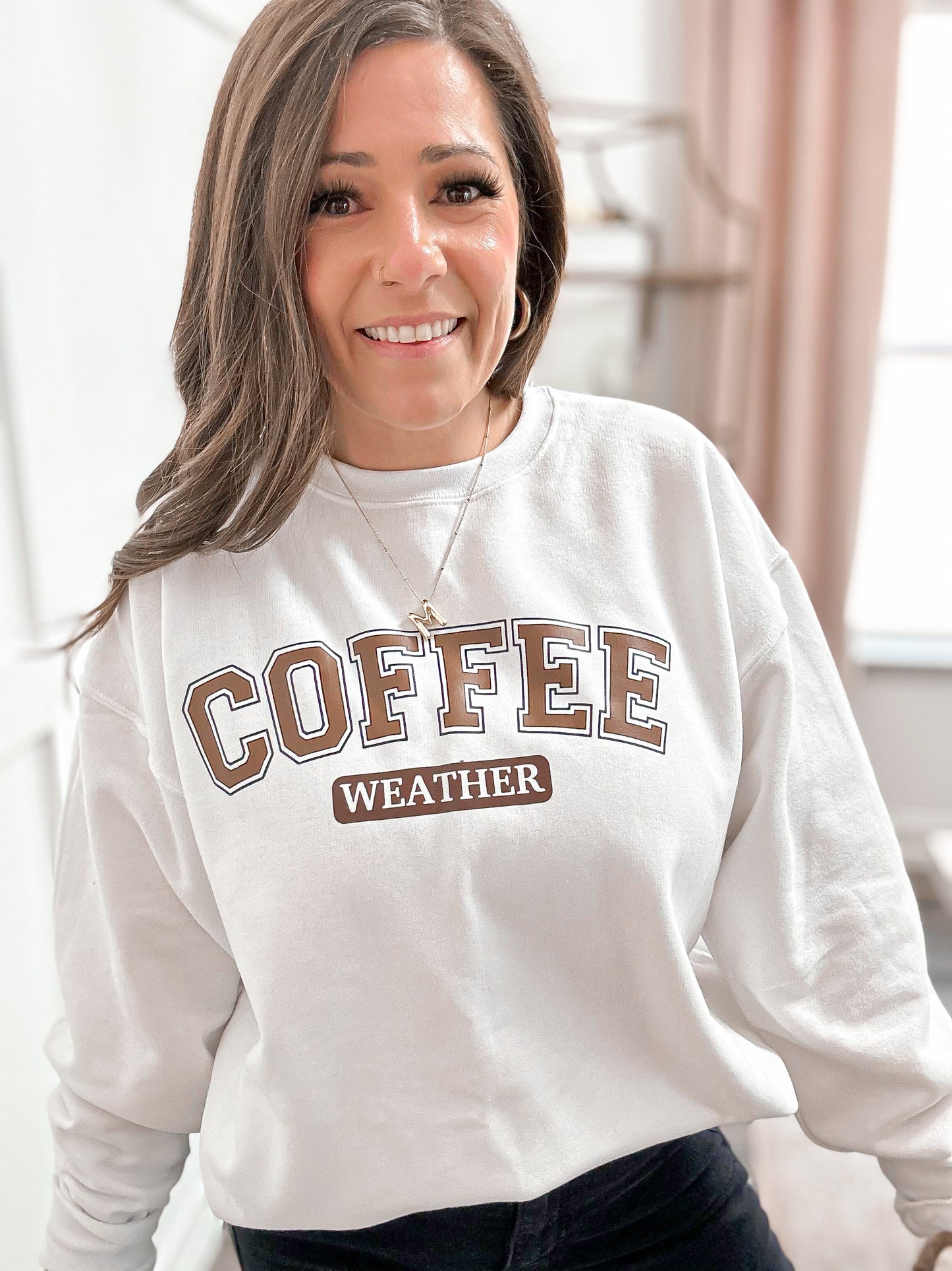 Coffee Weather Graphic Sweatshirt