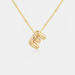 Bubble Initial Necklace A-J - Cheeky Chic Boutique