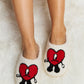 Loving You Heart Plush Slippers