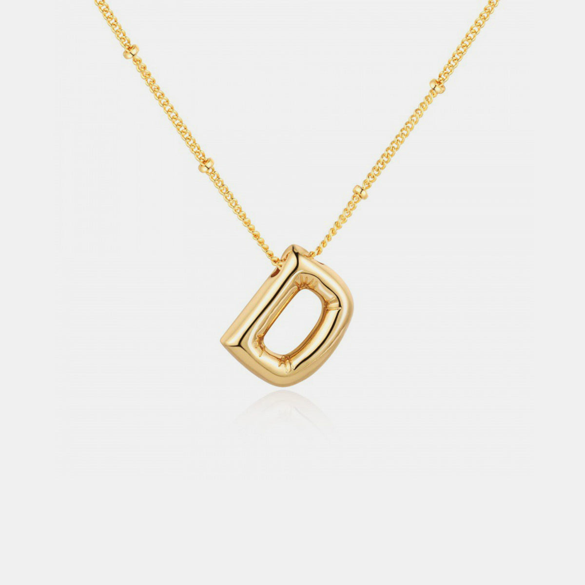 Bubble Initial Necklace A-J - Cheeky Chic Boutique