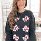 Football Girly Bow Sweatshirt