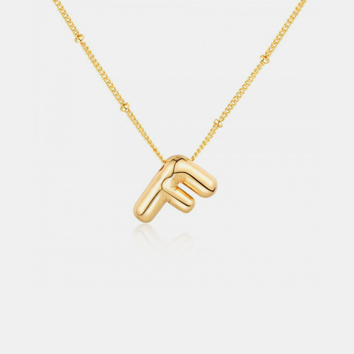 Bubble Initial Necklace A-J - Cheeky Chic Boutique