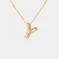 Bubble Initial Necklace T-Z - Cheeky Chic Boutique