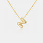 Bubble Initial Necklace T-Z - Cheeky Chic Boutique