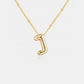 Bubble Initial Necklace A-J - Cheeky Chic Boutique