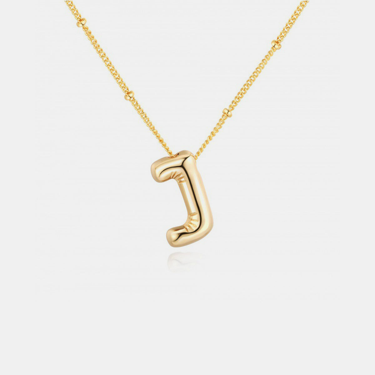 Bubble Initial Necklace A-J - Cheeky Chic Boutique