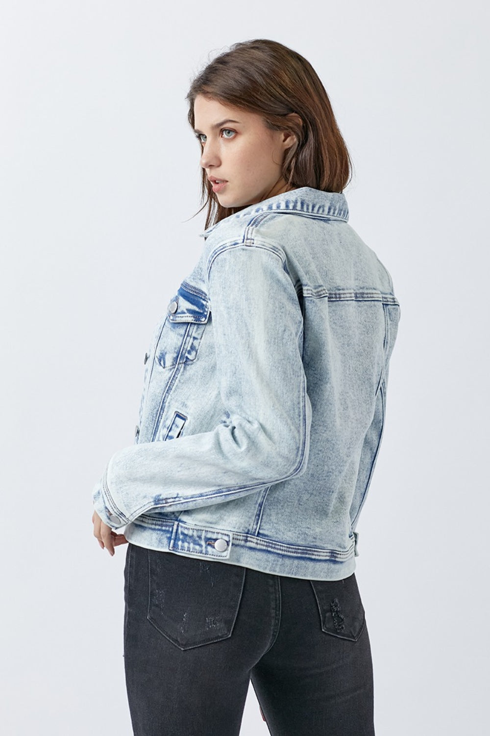 Open Up Denim Jacket - Cheeky Chic Boutique