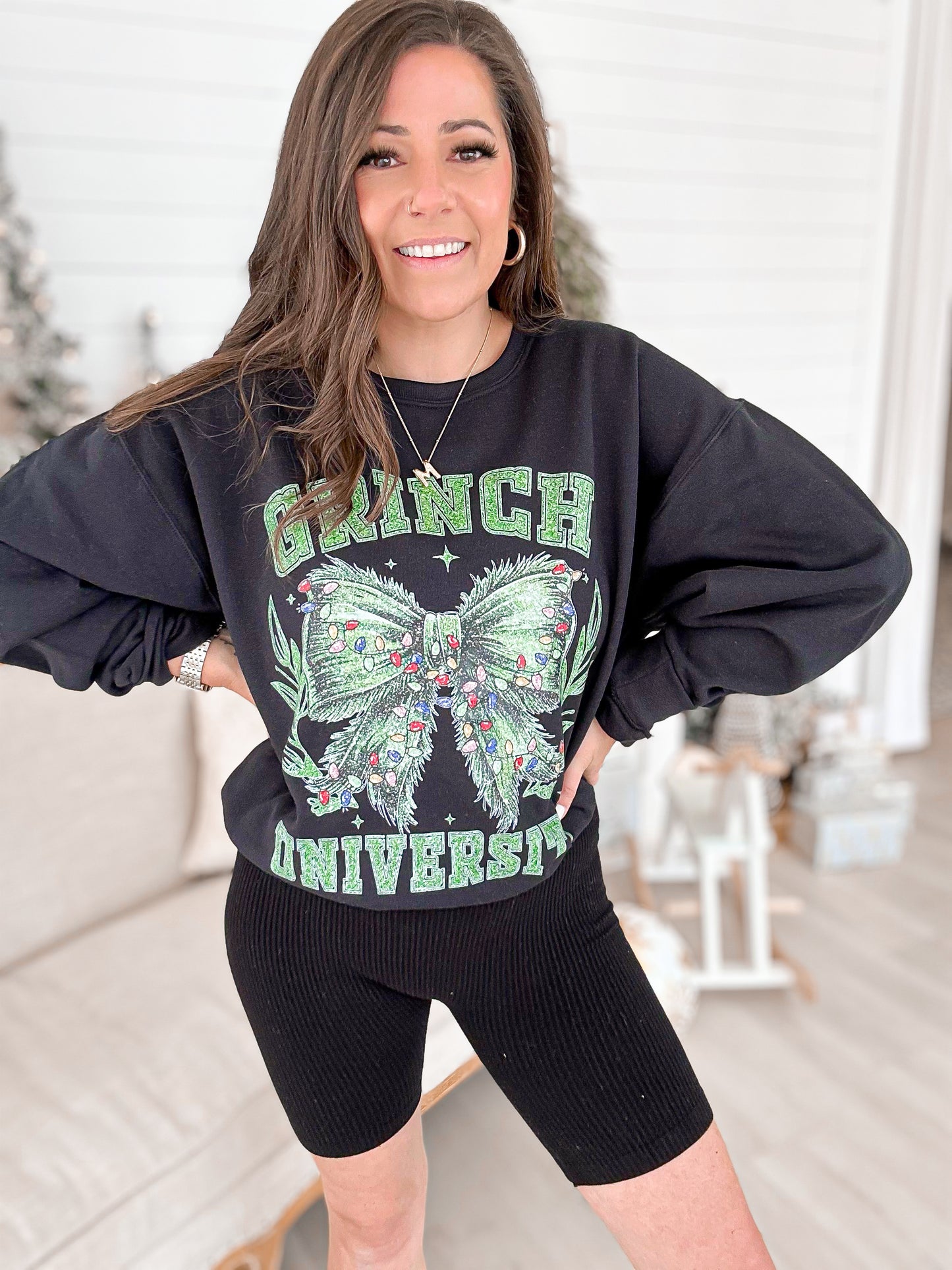 Grinch University Graphic Sweatshirt