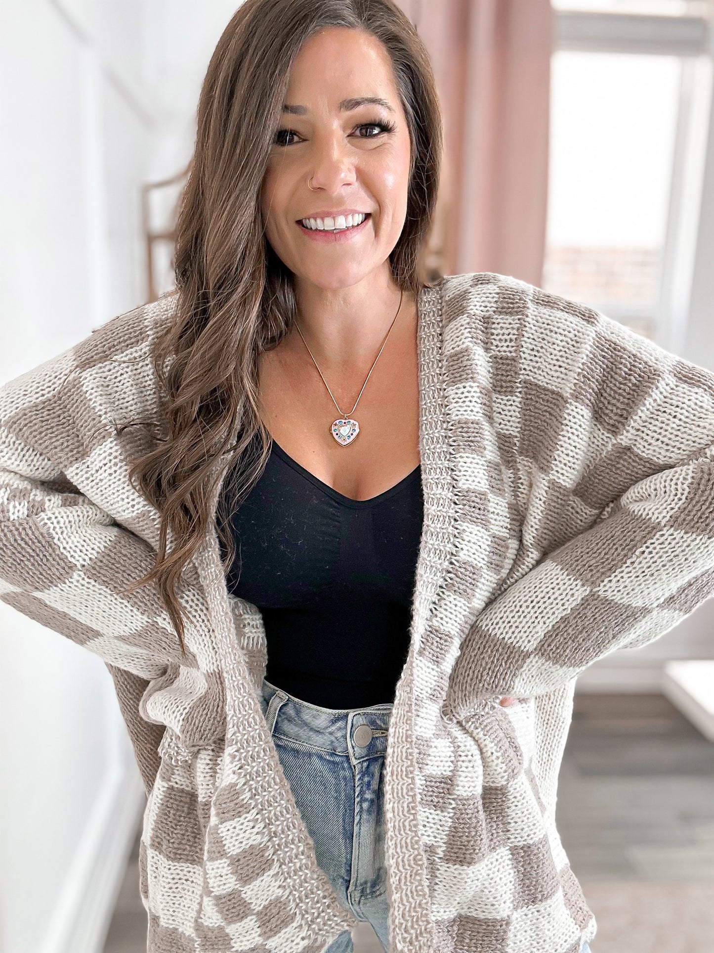 Cozy Cabin Chunky Plaid Cardigan