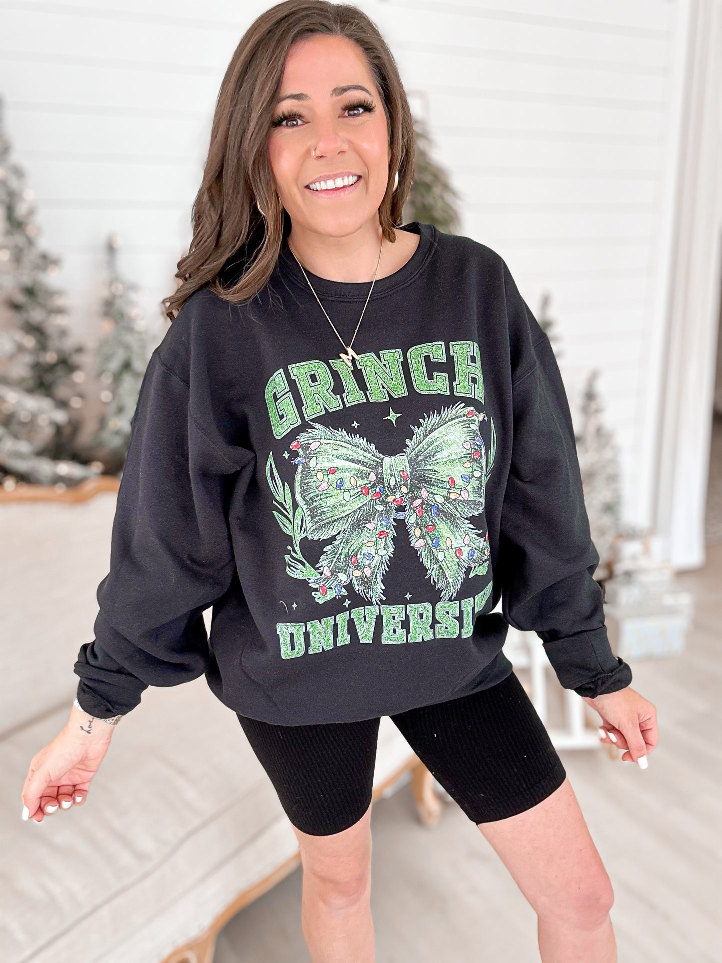 Grinch University Graphic Sweatshirt