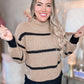 Caramel Latte Striped Sweater