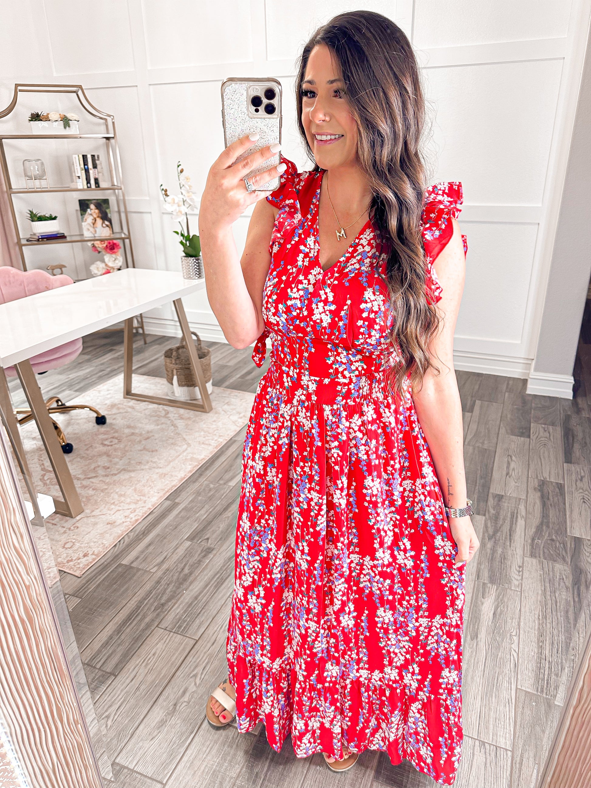 Floridian Floral Top and Maxi Skirt Set - Cheeky Chic Boutique