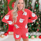 Sequin Santa Top and Shorts Set