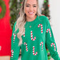 Candy Cane Sequin Sweatshirt