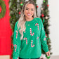 Candy Cane Sequin Sweatshirt