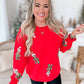 Gingerbread Man Sequin Sweatshirt