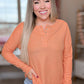 Everything Changes Half Button Long Sleeve Top