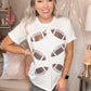 Take Me To The Tailgate Sequin Football Tee