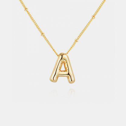Bubble Initial Necklace A-J - Cheeky Chic Boutique