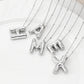 Bubble Initial Necklace A-L