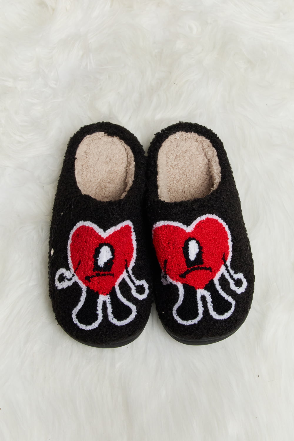 Loving You Heart Plush Slippers