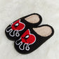 Loving You Heart Plush Slippers