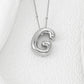 Bubble Initial Necklace A-L