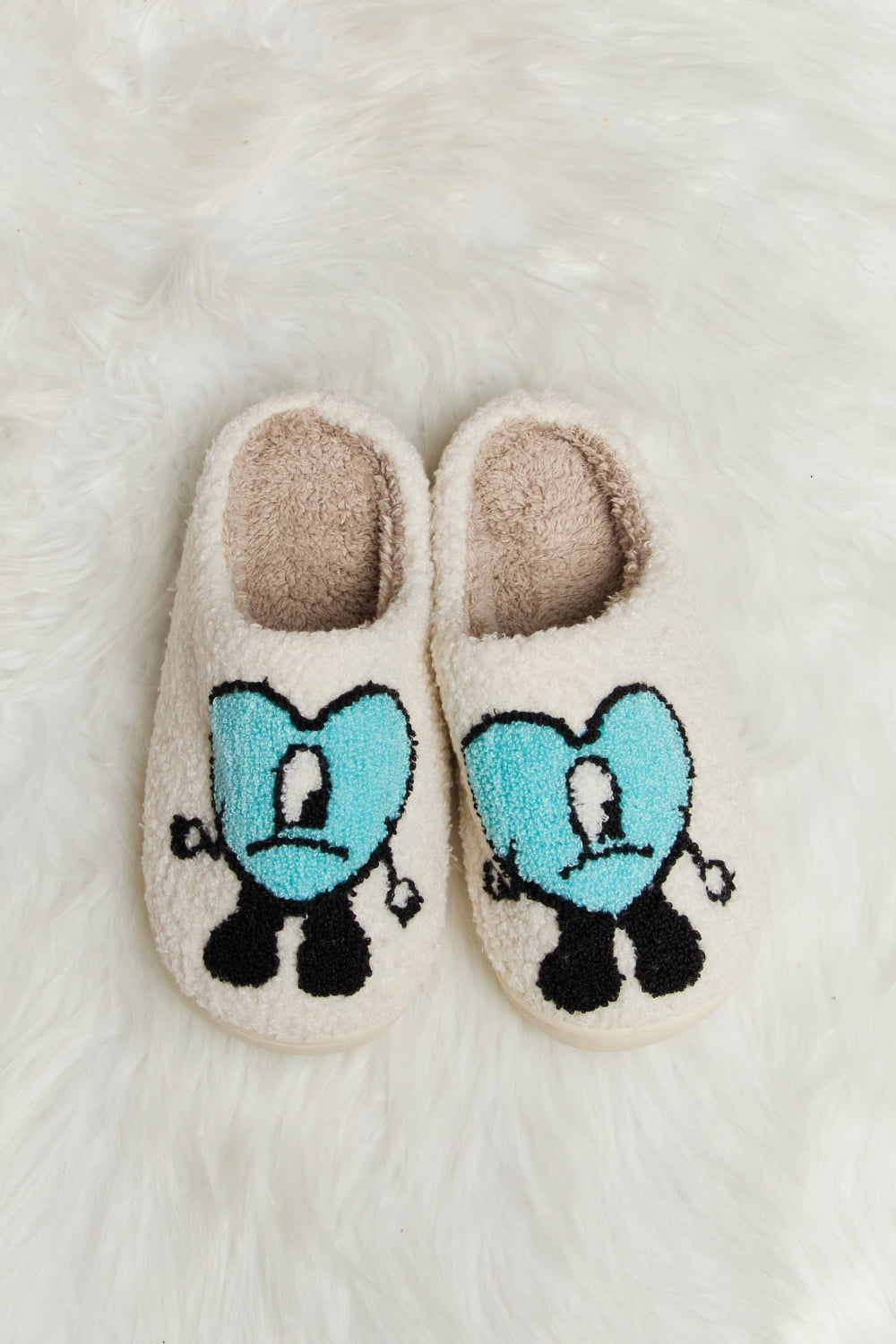 Loving You Heart Plush Slippers