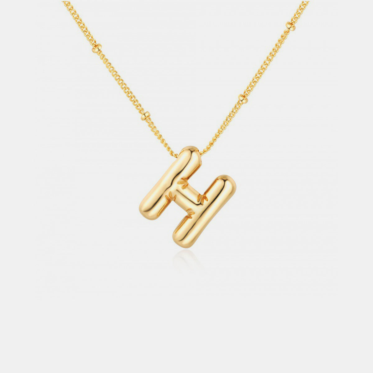 Bubble Initial Necklace A-J - Cheeky Chic Boutique