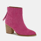 Be My Valentine Suede Ankle Booties