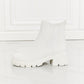 MMShoes Work For It Matte Lug Sole Chelsea Boots in White - Cheeky Chic Boutique