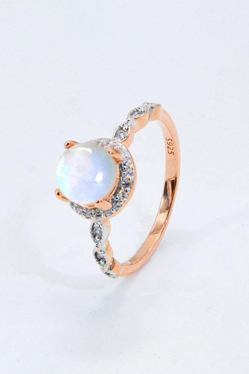 Round Moonstone Ring - Cheeky Chic Boutique