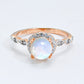 Round Moonstone Ring - Cheeky Chic Boutique