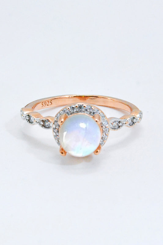 Round Moonstone Ring - Cheeky Chic Boutique