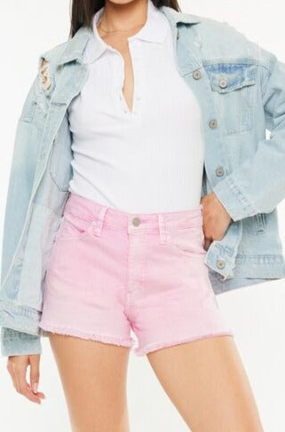 Babe Cave Kancan Pink Denim Shorts - Cheeky Chic Boutique