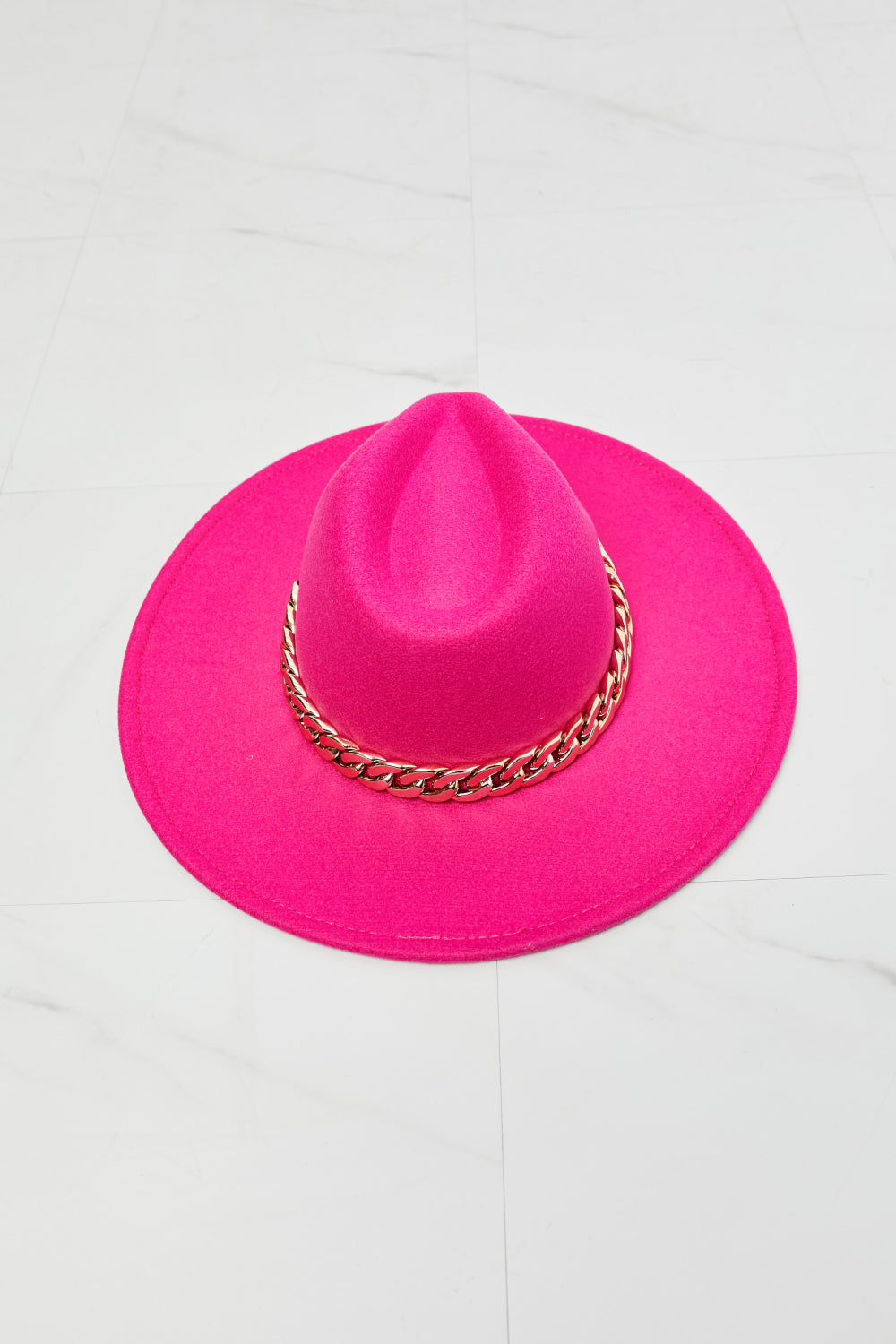 Fame Keep Your Promise Fedora Hat in Pink - Cheeky Chic Boutique