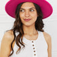 Fame Keep Your Promise Fedora Hat in Pink - Cheeky Chic Boutique