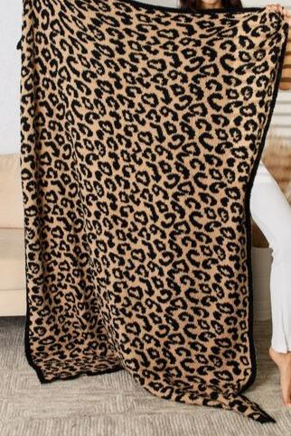 Cuddley Leopard Decorative Throw Blanket - Cheeky Chic Boutique