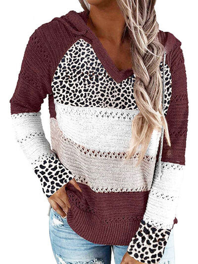 Rest and Retreat Hooded Sweater - Cheeky Chic Boutique