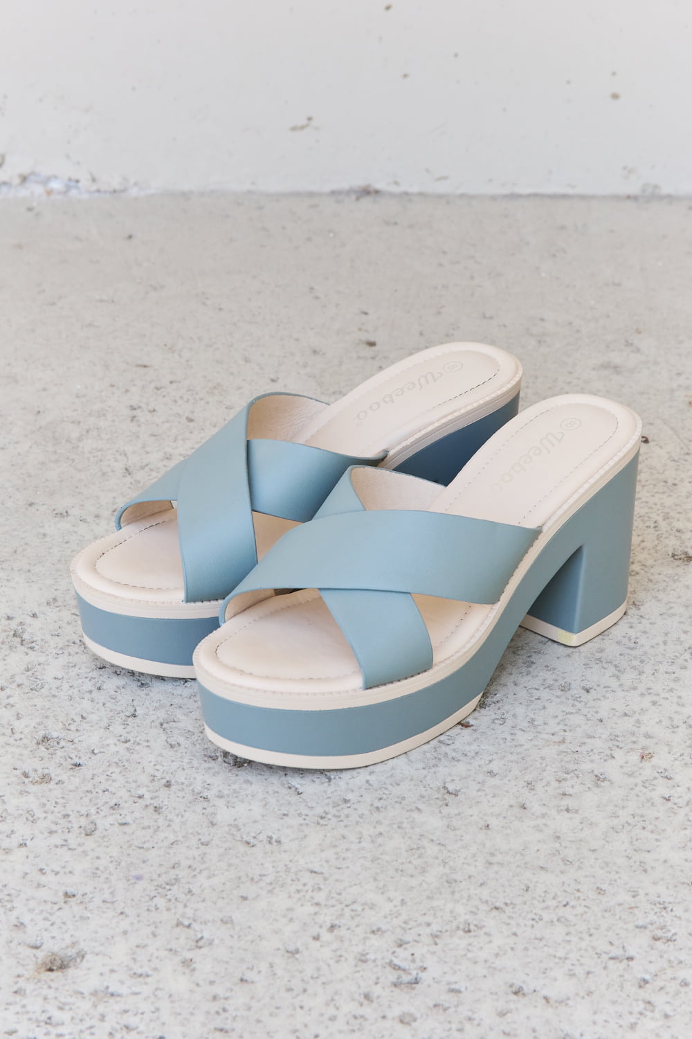 Cherish The Moments Contrast Platform Sandals Cheeky Chic Boutique