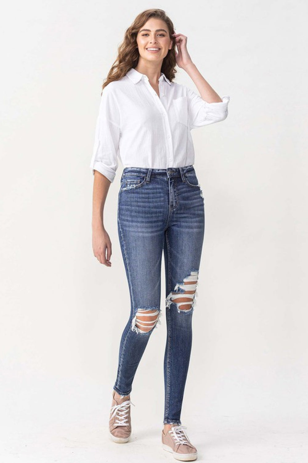 Lovervet Hayden Full Size High Rise Skinny - Cheeky Chic Boutique