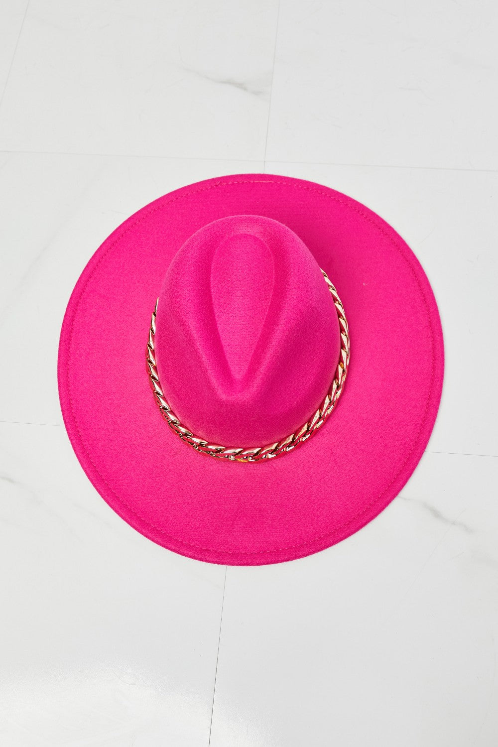 Fame Keep Your Promise Fedora Hat in Pink - Cheeky Chic Boutique